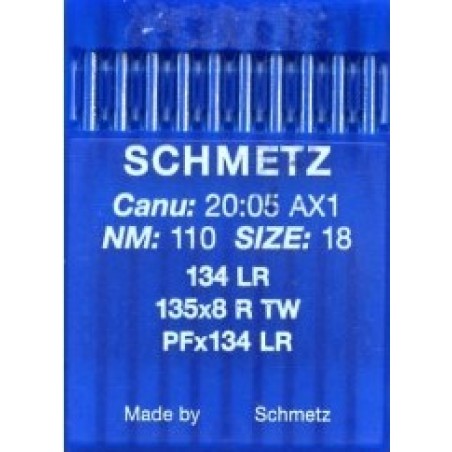 Schmetz Leather point needles Canu:20:05AX1 134LR 135x8RTW PFx134LR Size 110/18